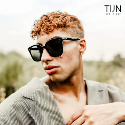 Vista 9 de TIJN Polarized Sunglasses Women Men Oversized,UV Protection Sun Glasses Trendy Style,Large Square Shades,Big Frame Shady Rays