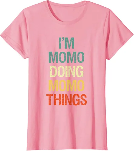 Vista 16 de I'M Momo Doing Momo Things - Camiseta de regalo con nombre personalizado, Negro, S