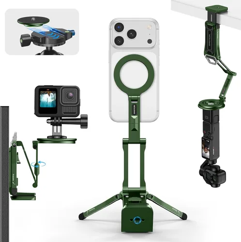 Vista 14 de OMOTON TP02-Ultra Multi-Device Camera & Phone Mount with 1/4" Adapter Black