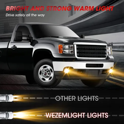 Vista 8 de Luces antiniebla compatibles con GMC Sierra 1500 2007-2013 2007-2014 GMC Sierra 2500 3500HD incluido interruptor y kit de cableado