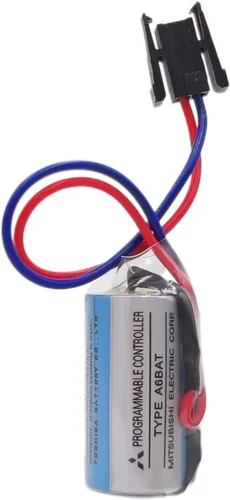 Vista 3 de 2 pilas DCYNXC MR-BAT ER17330V 3.6V tamaño 2/3A PLC 1700mAh para Mitsubishi A6bat batería de litio