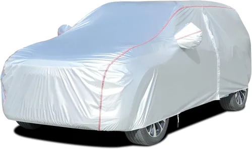 Vista 16 de Tecoom Funda impermeable para todo tipo de clima, resistente al viento, protector de granizo con forro polar y puerta con cremallera, protección