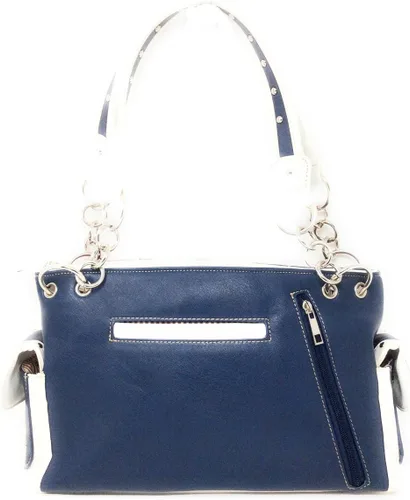 Vista 4 de Texas West Conjunto de bolsos de mano de mujer con diamantes de imitación de bandera americana en multicolor