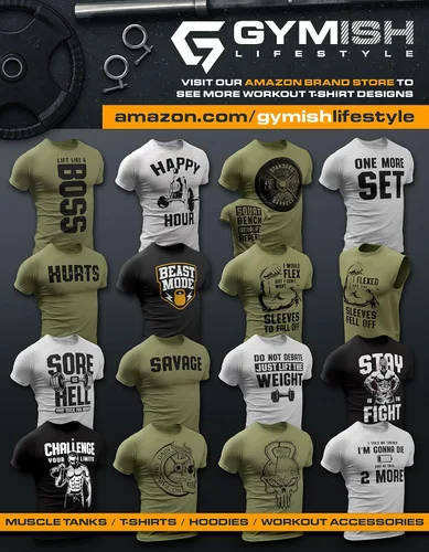 Vista 7 de Gymish Lifestyle Camiseta divertida de entrenamiento para hombre, gimnasio de peso muerto, camiseta motivacional para levantamiento de pesas