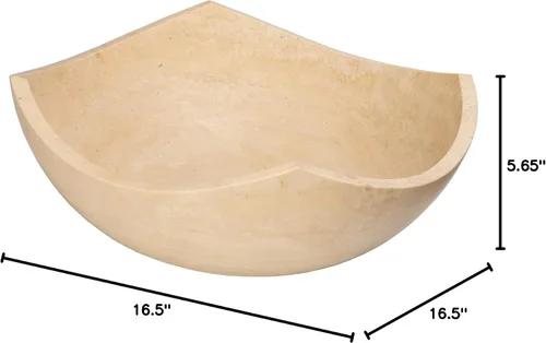 Vista 10 de Eden Bath EB_S027BT-H - Fregadero de recipiente con bordes arqueados, color beige