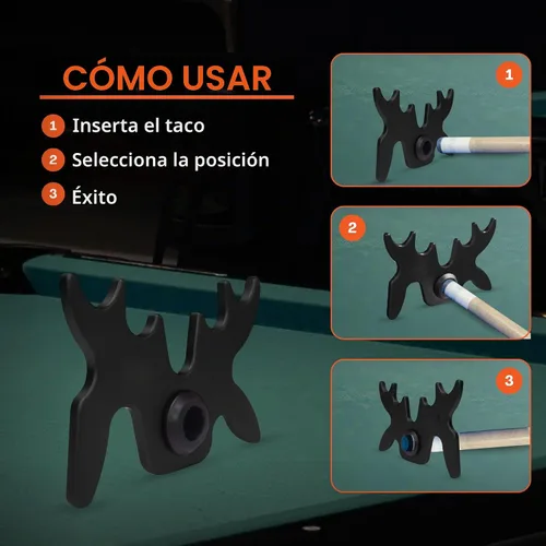 Vista 3 de Beer City Billiards - Soporte portátil para taco de puente Moosehead
