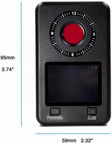 Vista 6 de Mic-Lock Camera Finder Pro - Detector de cámara oculta antiespía con infrarrojos (IR) - Asegura tu espacio (negro)