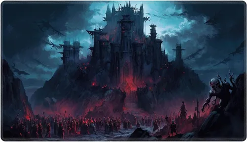 Vista 142 de Alfombra de juego con zonas para juego de cartas MTG, alfombras de juego de mesa, alfombras de juego de mesa de Magic, 61x35.5 cm, alfombra de juego