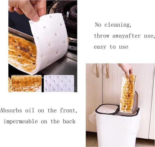 Vista 6 de 12 filtros de grasa papel campana extractora de papel, cocina restaurante cocina máquina de cocina filtros de grasa papel carbono universal campana