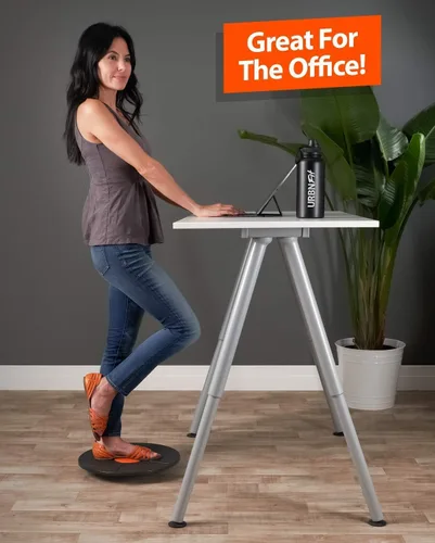 Vista 3 de URBNFit Tabla de equilibrio de escritorio de pie – Tabla de equilibrio para debajo del escritorio – Entrenador de equilibrio de ejercicios