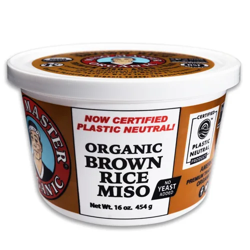 Vista 12 de Miso Master Miso orgánico de garbanzos, sin soja, sin gluten, orgánico, sin OMG, vegano, kosher, pasta de miso blanca vegana, tubo de 16 onzas