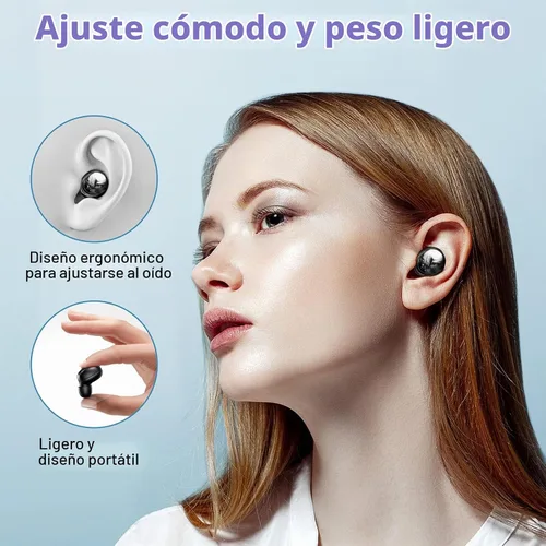Vista 2 de ELOVEN Auriculares inalámbricos Deep Bass Stereo Sound Auriculares Negro