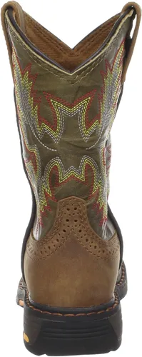 Vista 3 de ARIAT Botas de trabajo unisex YTH Workhog Pullon envejecida corteza verde militar