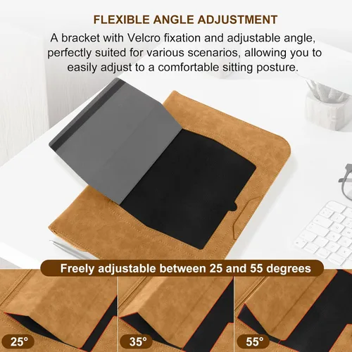 Vista 7 de Funda para portátil de 13-14 pulgadas con soporte para MacBook Neo 13 - Caqui