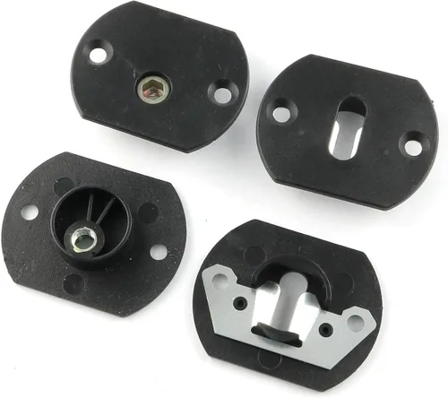 Vista 3 de E-Outstanding Pin estilo sofá conector 4 juegos negro sofá sofá seccional muebles accesorios de hardware