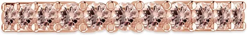 Vista 3 de Colección de 13 CTTW Anillo de compromiso apilable de aniversario y boda con piedras preciosas de corte redondo de 13 CTTW en oro de 14 quilates