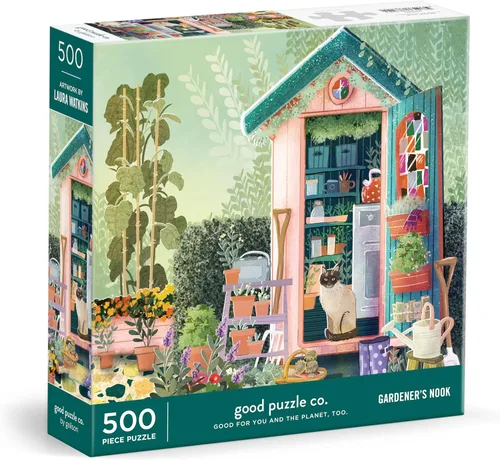 Vista 7 de Good Puzzle co. - Basket Blooms - Rompecabezas de 500 piezas Flores de cesta