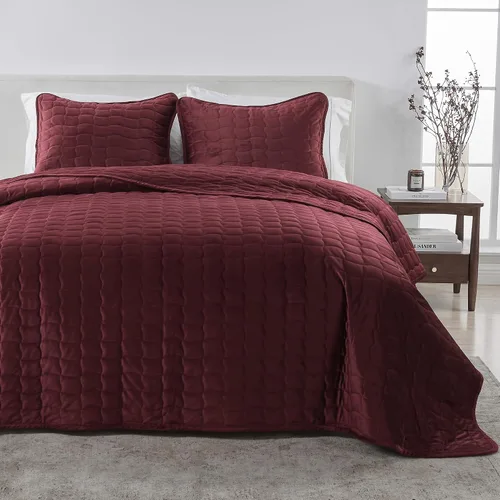 Vista 18 de Great Bay Home Juego de edredón individual/individual XL, juego de ropa de cama de 2 piezas con costuras en caja de sirsaca - colcha suave, ligera