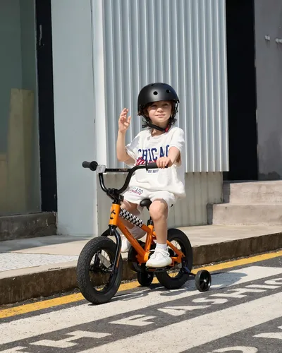 Vista 3 de vollsch BMX Style 12, 14, 16 pulgadas, ruedas de entrenamiento para niños, bicicleta de 20 pulgadas con soporte para niños y niñas de 2 a 14 años
