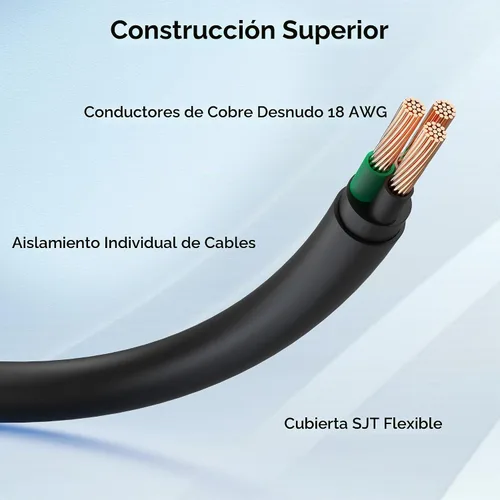 Vista 6 de Cable Matters Paquete de 2 cables de extensión de alimentación cortos de computadora a PDU, 1 pie, cable de alimentación IEC C14 a IEC C13 PDU, 10A