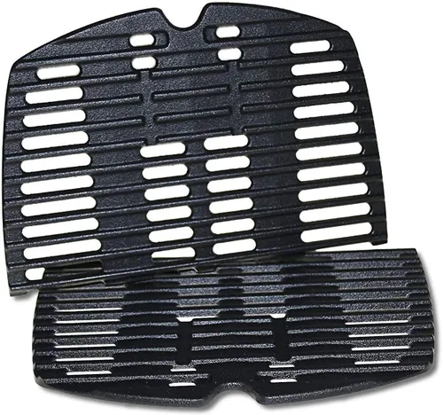 Vista 8 de GGC Rejillas de parrilla 7645 7583 para parrillas de gas Weber Q220 Q200 Q2000 Q2400 Q260, rejillas de cocina de hierro fundido de 21.5 x 15.3