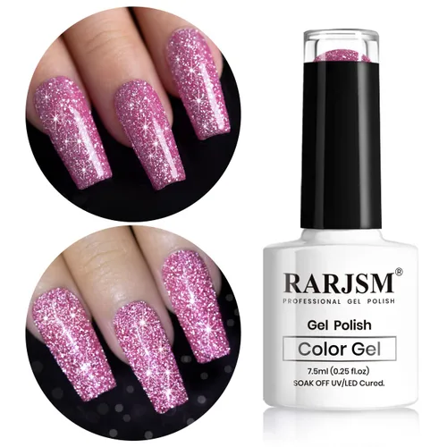 Vista 36 de RARJSM - Esmalte de uñas de gel con purpurina, de color verde oliva, brillante y brillante, para manicura DIY y salón de uñas, requiere secado