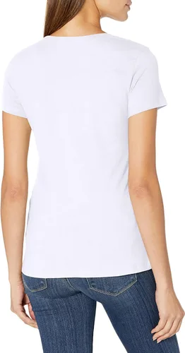 Vista 7 de Nautica Camiseta Easy Comfort para mujer, cuello redondo, súper suave, 100% algodón, color liso