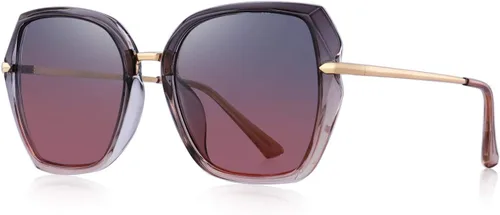 Vista 11 de Lentes de sol polarizados para mujer, con protección UV400, anteojos de moda Negro