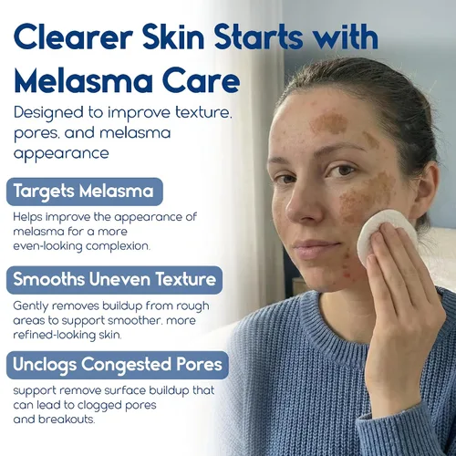 Vista 4 de Almohadillas de ácido glicólico al 35% - Almohadillas de rejuvenecimiento para rostro y cuerpo - Almohadilla exfoliante para cuerpo, puntos negros