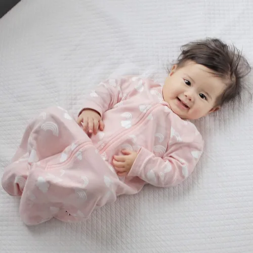Vista 2 de Babysoy Saco de dormir de manga larga para bebés y niños pequeños
