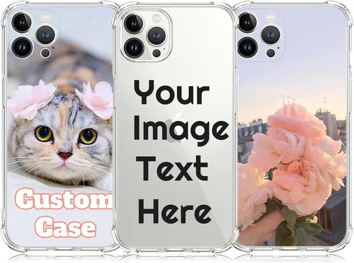 Vista 12 de Funda de teléfono con foto personalizada para iPhone 14 de 6.1 pulgadas, funda de TPU suave personalizada con absorción de golpes para iPhone 14