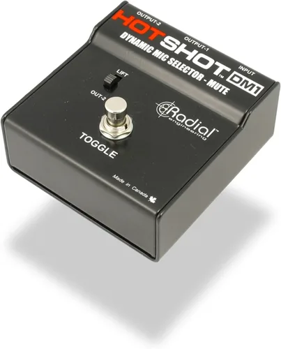 Vista 2 de Radial Engineering HotShot DM1 Interruptor de pedal de silenciamiento de señal de micrófono