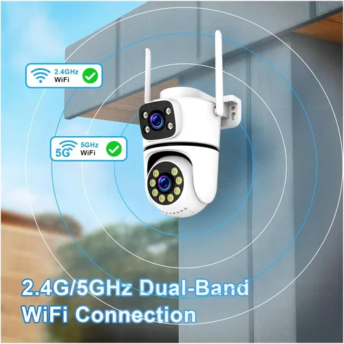 Vista 4 de Dual Lens PTZ WiFi Security Camera