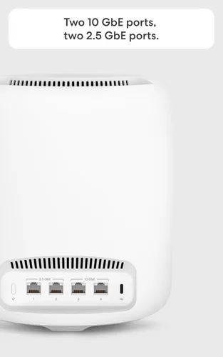 Vista 4 de Router wifi Amazon eero Max 7 con 1 mes gratis de eero Plus (renovación automática): Admite planes de internet de hasta 10 Gbps, cobertura de hasta