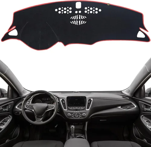 Vista 19 de Cubierta de tablero Tapete de salpicadero Compatible con Chevy Cruze 2015-2011 (para transmisión en la izquierda), Alfombra de salpicadero de coche