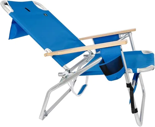 Vista 5 de Silla de playa Big Jumbo de aluminio, extra grande, resiste hasta 500 libras