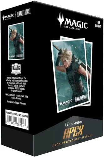 Vista 2 de Ultra PRO - Fundas Protectoras Final Fantasy x Universes Beyond Cloud, Soldado Ex-105ct APEX para Magic: The Gathering Accesorios para Juego
