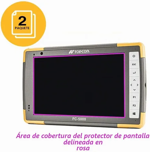 Vista 3 de JAVOedge Protector de pantalla para tablet Topcon FC-5000 Rugged (Protector de pantalla antirreflejos (paquete de 2) Armadura defensiva contra