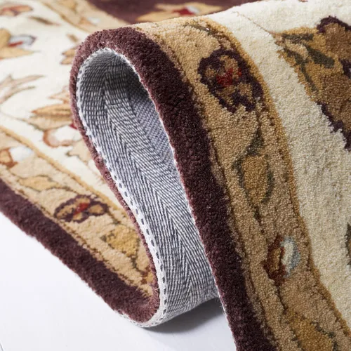 Vista 4 de SAFAVIEH Total Performance Collection - Alfombra decorativa, 2 x 3 pies, marrón y marfil, oriental, enganchada a mano, no desprende pelusa