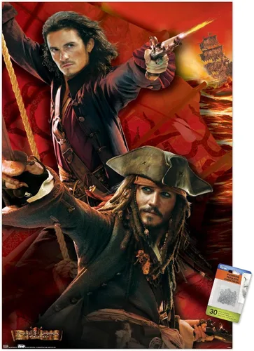 Vista 6 de Disney Pirates of the Caribbean: At World's End - Póster de pared con pasadores