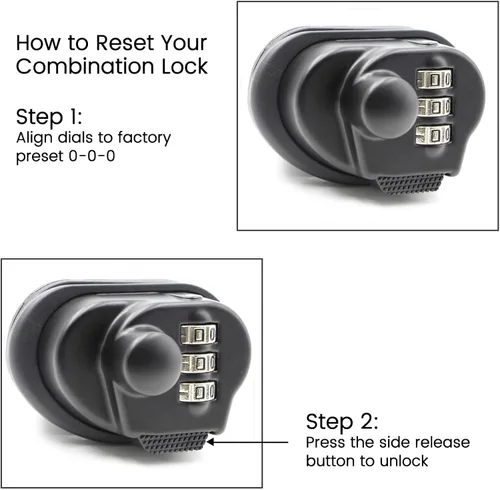Vista 4 de RioRand Upgraded 3-Digit Combination Trigger Lock Resettable Gun Lock Firearm Safety Lock Compatible with Pistols Handguns Rifles Shotguns