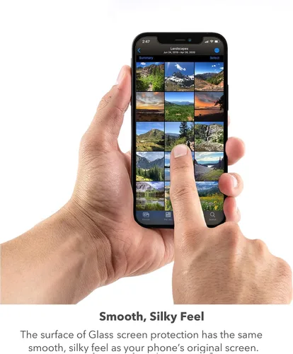Vista 8 de ZAGG InvisibleShield - Protector de pantalla de privacidad de vidrio para iPhone 13 PRO MAX – 3X protección contra impactos y arañazos, vidrio