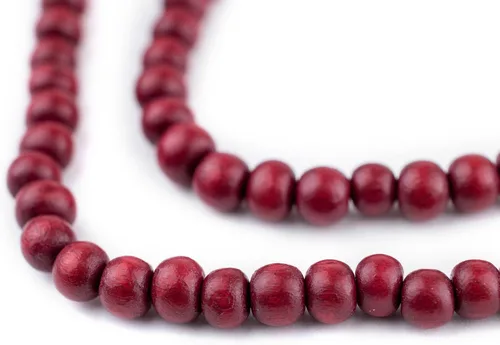 Vista 163 de TheBeadChest: cuentas de madera redondas naturales de 0.315 pulgadas, cuentas de madera sueltas espaciadoras para fabricar joyas, 4 tamaños