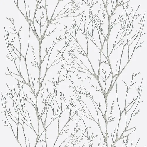 Vista 2 de Okydoky Treetops - Papel tapiz autoadhesivo de madera, blanco, extraíble, impermeable, vinilo, 17.3 x 236 pulgadas, LW5178-6
