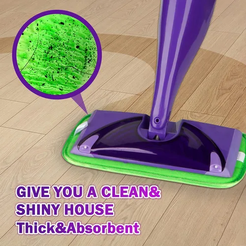 Vista 7 de Orighty Almohadillas reutilizables para trapeador compatibles con Swiffer WetJet – Recambio de microfibra lavable a máquina para limpieza del hogar