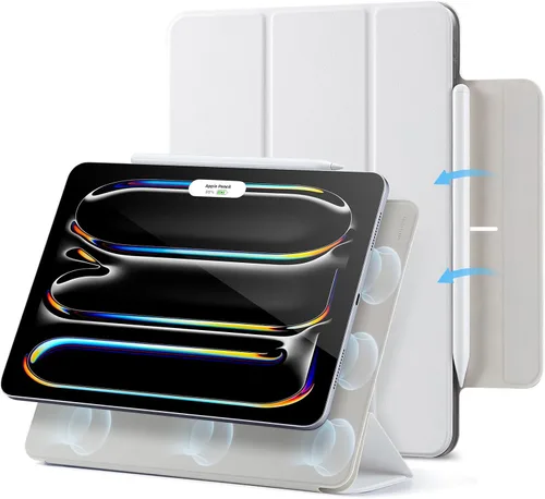 Vista 9 de ESR Funda para iPad Pro de 11 pulgadas, iPad Pro 11 Funda Folio (2022/2021/2020, 4ª/3ª/2ª generación), conexión magnética conveniente, soporte de 2