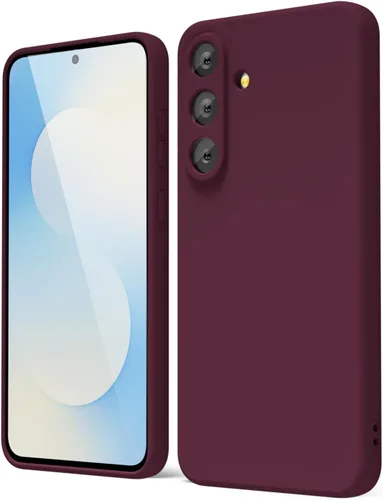 Vista 232 de oakxco Funda para teléfono Samsung Galaxy S8 de silicona líquida, delgada y fina de gel de goma suave TPU cubierta protectora simple llana