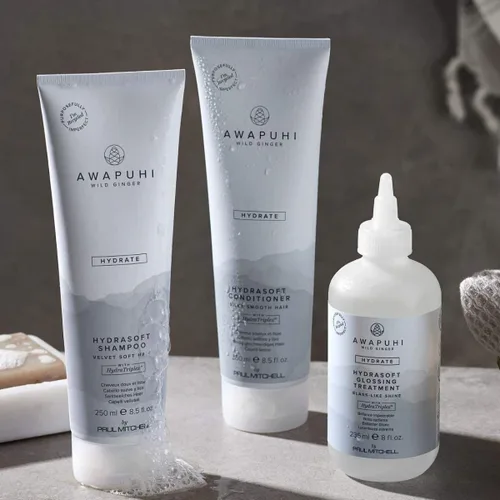 Vista 4 de Awapuhi Wild Ginger Champú HydraSoft de Paul Mitchell, para cabello suave y aterciopelado, ideal para todo tipo de cabello, especialmente cabello