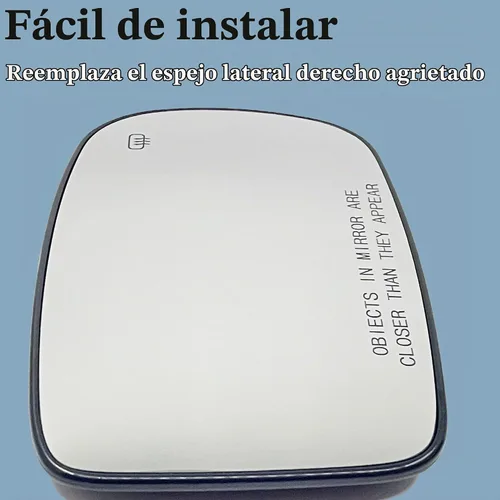 Vista 5 de 68101146AA Espejo calefactable para el lado del pasajero, compatible con Dodge Challenger Charger Chrysler 200 300 de potencia derecha, espejo