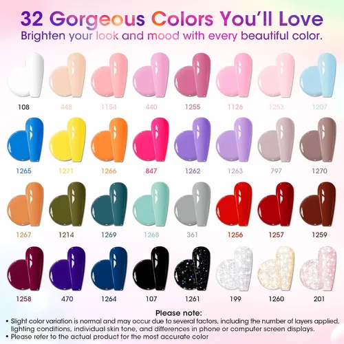 Vista 12 de GELLEN Juego de 24 esmaltes de uñas de gel, kit de esmalte de gel pastel Set 20+4 colección Blooming Pastel